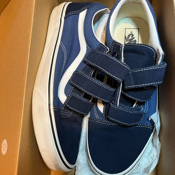 Vans Kids Dark Blue Velcro Sneakers - Picture 4 of 6